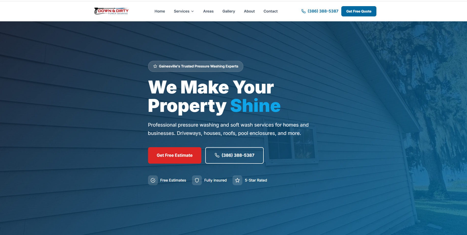 Professional Contractor Website Example